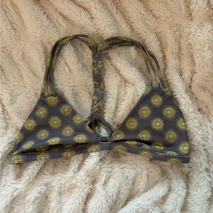 Citrine swim bikini top